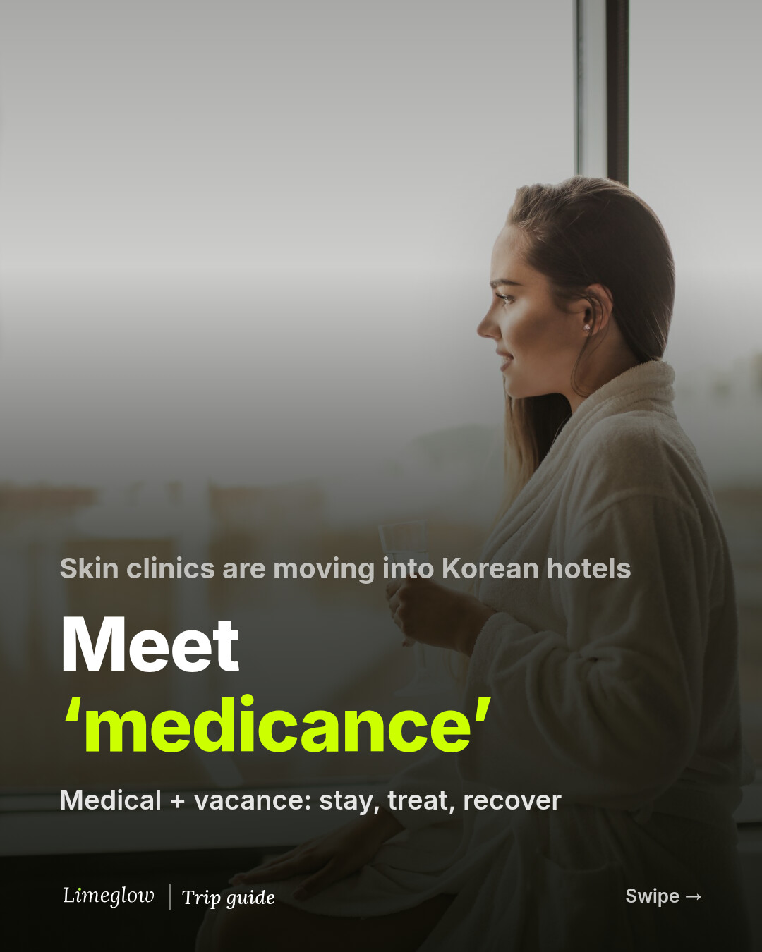 Skin clinics are moving into Korean hotels. Meet medicance: medical plus vacance. Stay, treat, recover.