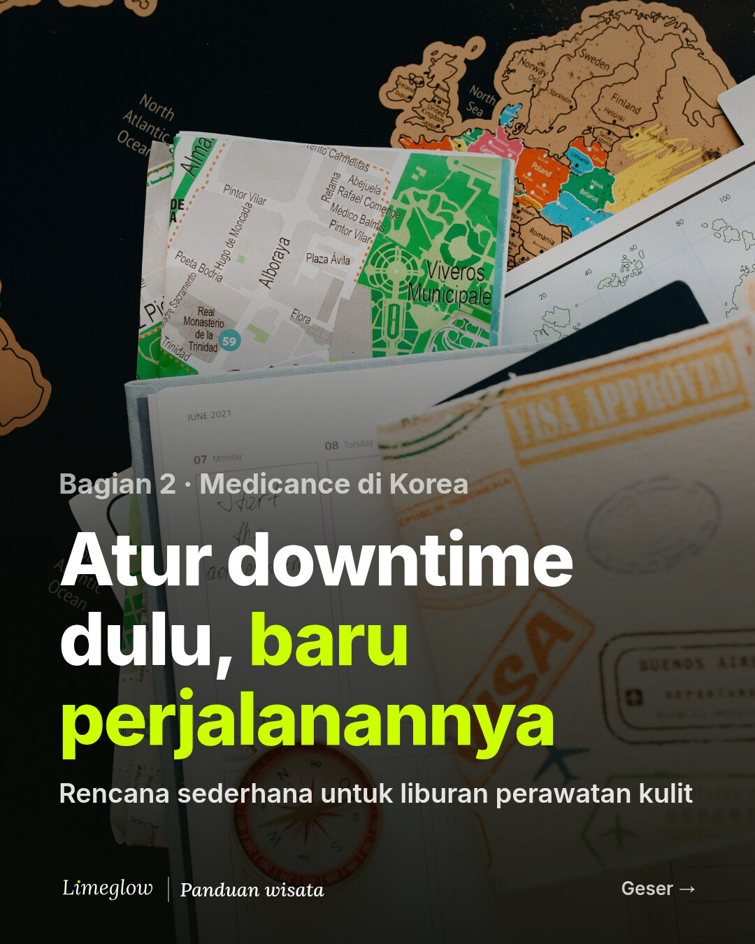 Bagian 2, medicance di Korea: atur downtime dulu, baru perjalanannya. Rencana sederhana untuk liburan perawatan kulit.