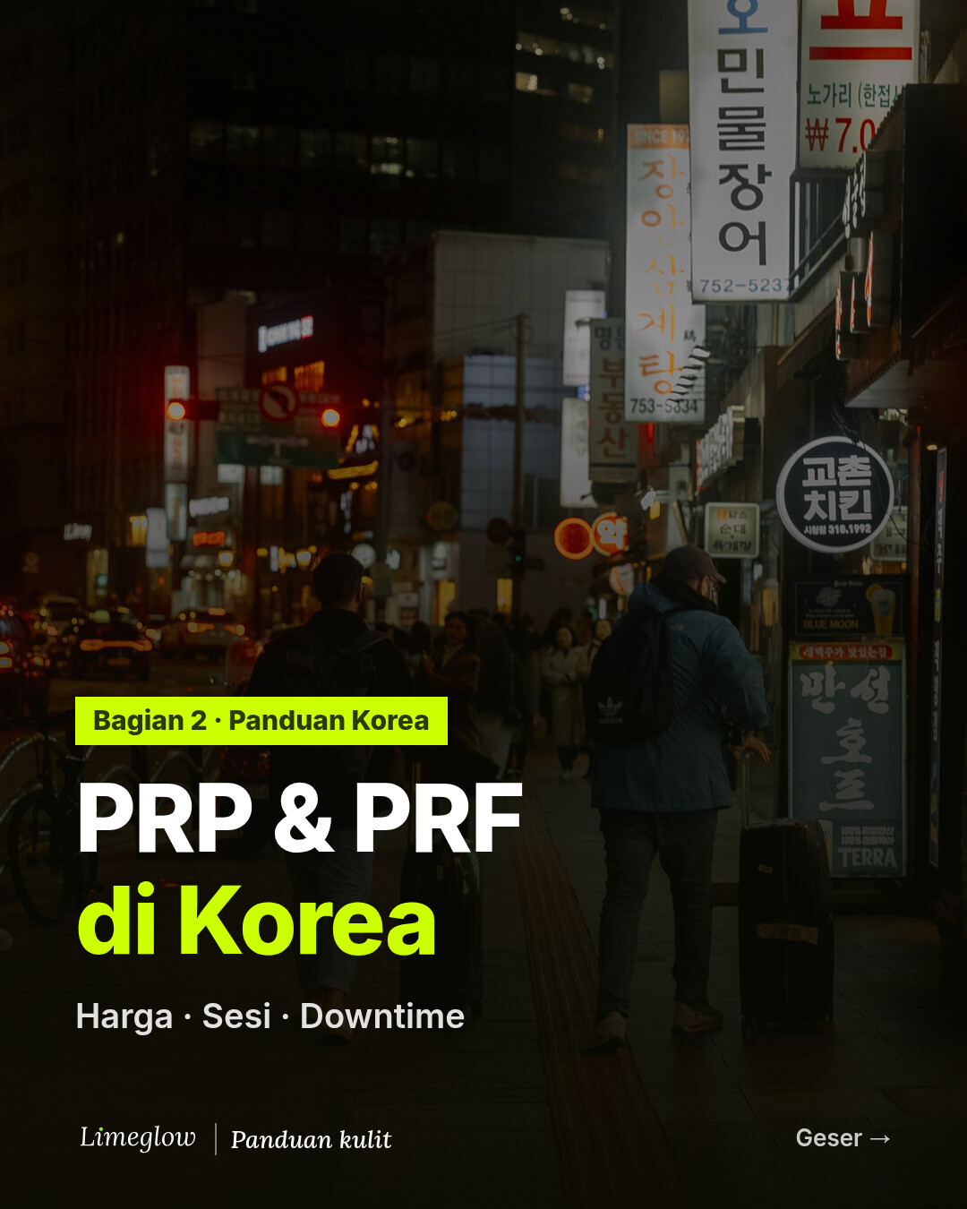 PRP dan PRF di Korea: harga, jumlah sesi, dan downtime. Bagian 2 dari panduan Limeglow.