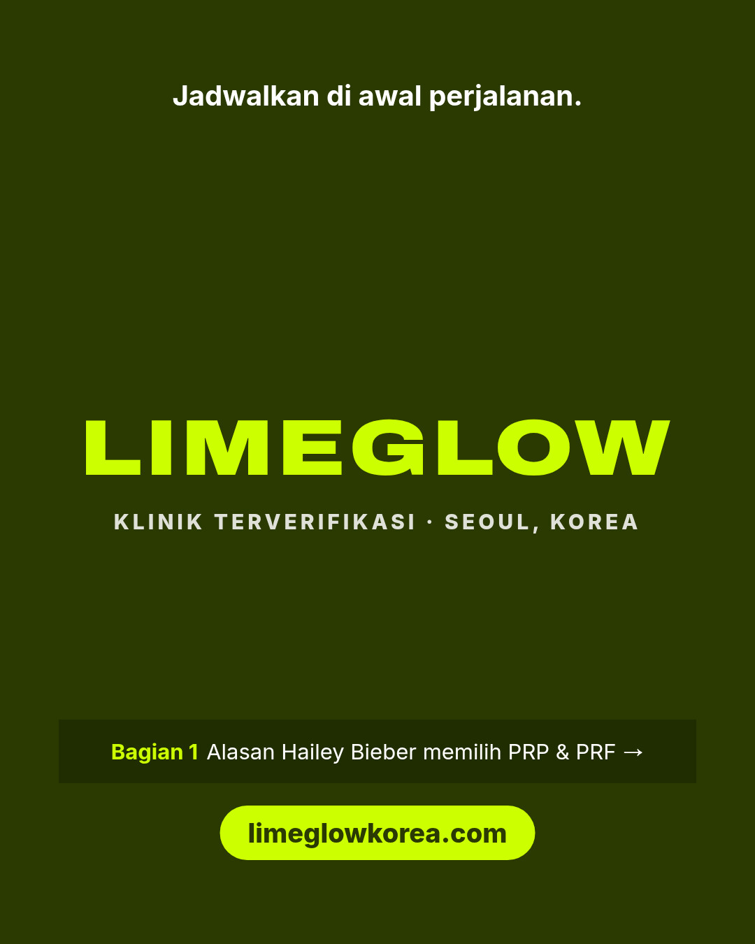 Jadwalkan di awal perjalanan Anda. Bandingkan klinik terverifikasi di Korea di limeglowkorea.com.