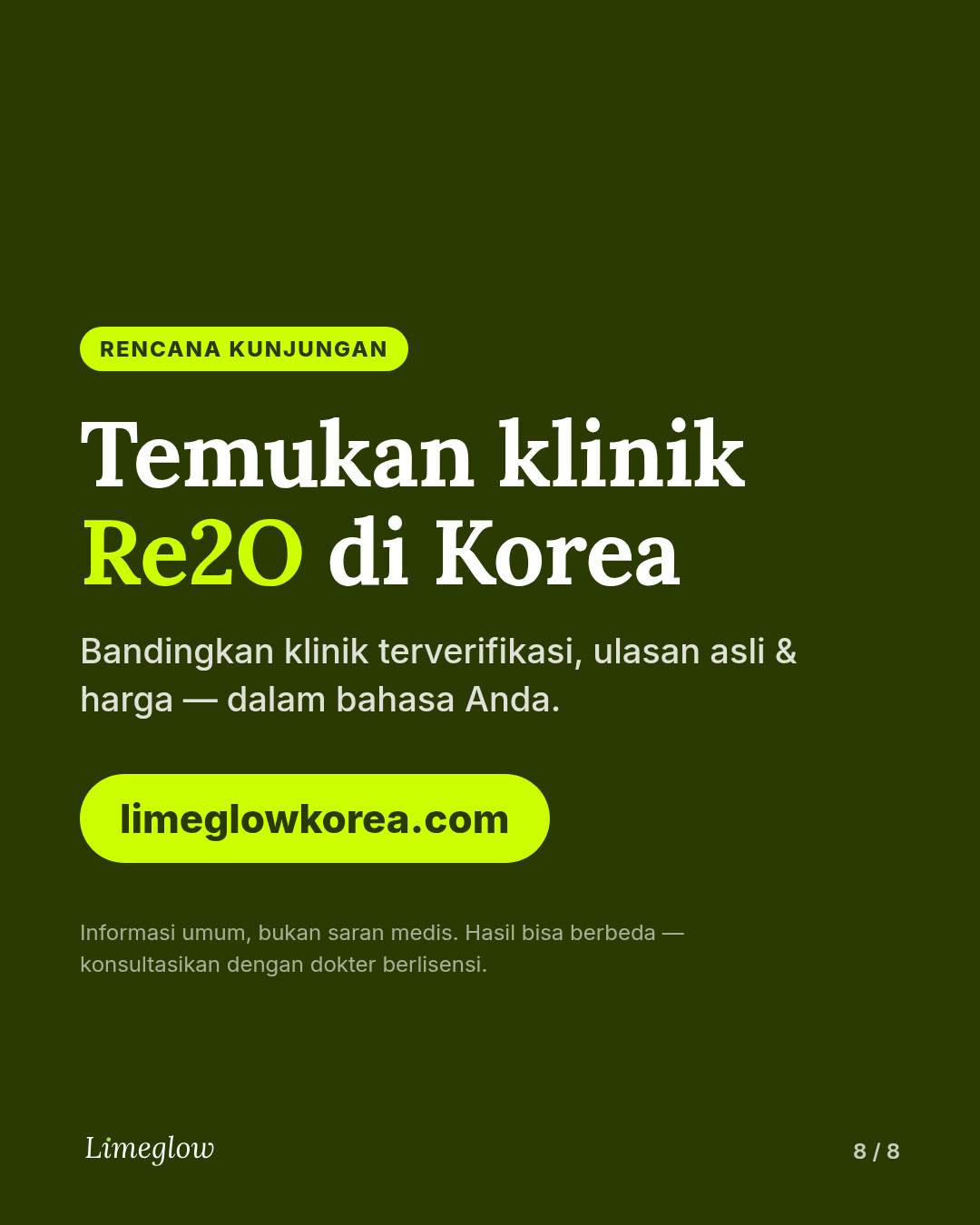 Bandingkan klinik Korea terverifikasi yang menawarkan skin booster di limeglowkorea.com.